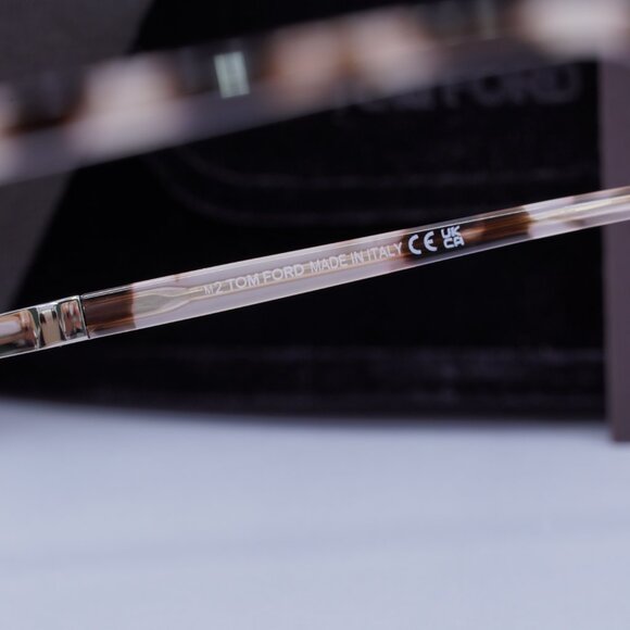 Tom Ford FT0717 55G Cat Eye Sunglasses - Colored Havana/Champagne - Picture 7 of 8